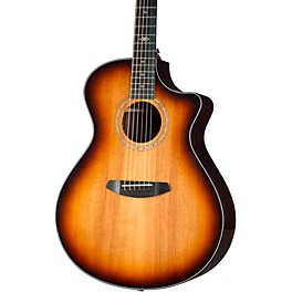 Breedlove Premier Redwood-East Indian Rosewood Concerto CE Acoustic-Electric Guitar Edge Burst