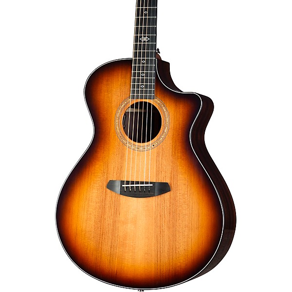 Breedlove Premier Redwood-East Indian Rosewood Concerto CE Acoustic-Electric Guitar Edge Burst