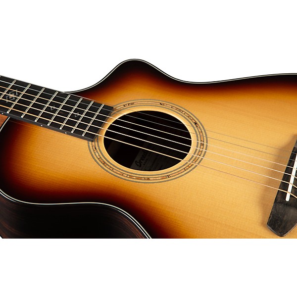 Breedlove Premier Sitka Spruce-East Indian Rosewood Concertina CE Acoustic-Electric Guitar Burnt Amber Burst