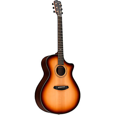 Breedlove Premier Sitka Spruce-East Indian Rosewood Concerto Ce Acoustic-Electric Guitar Burnt Amber Burst for sale