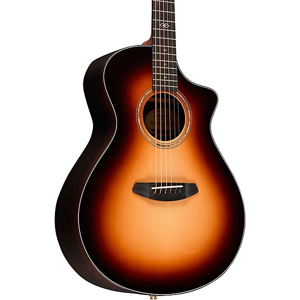 Breedlove Premier Limited Adirondack Brazilian Rosewood Concert CE Acoustic-Electric Guitar Burnt Amber Burst