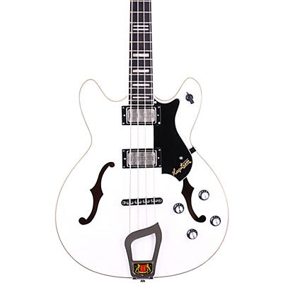 Hagstrom Viking Electric Short-Scale Bass Guitar White for sale