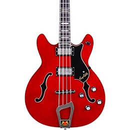 Hagstrom Viking Electric Short-Scale Bass Guitar Transparent Cherry