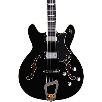 Hagstrom Viking Electric Short-Scale Bass Guitar Black for sale