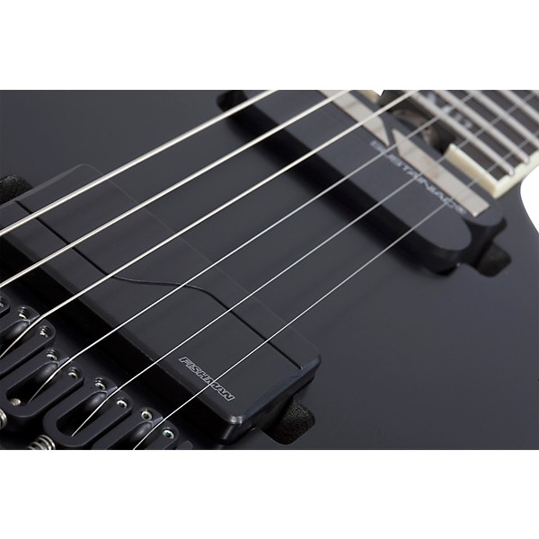 Schecter Guitar Research C-1 S HT SLS Elite "Evil Twin" 6-String Electric Guitar Satin Black