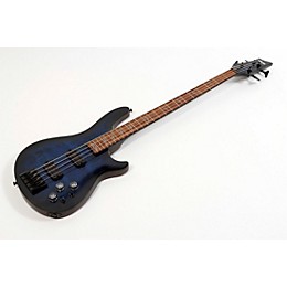 Open Box Schecter Guitar Research Omen Elite-4 4-String Electric Bass Guitar Level 3 See-Thru Blue Burst 197881487362