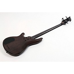 Open Box Schecter Guitar Research Omen Elite-4 4-String Electric Bass Guitar Level 3 See-Thru Blue Burst 197881487362