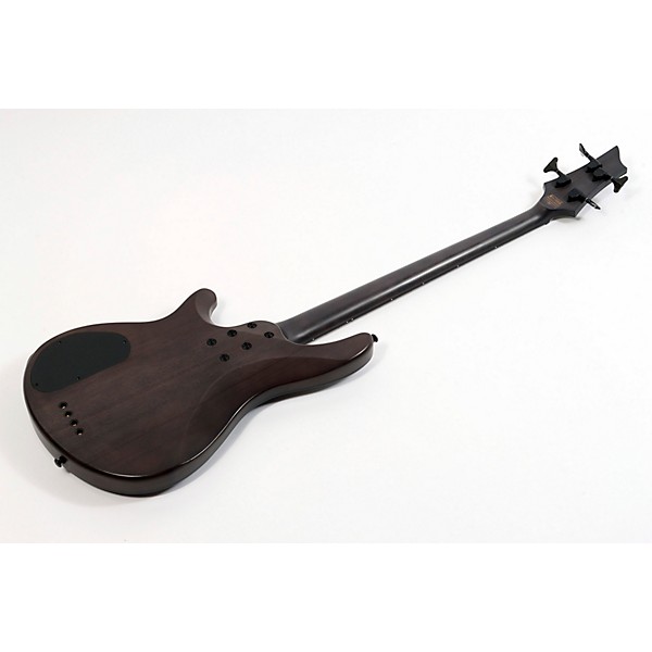 Open Box Schecter Guitar Research Omen Elite-4 4-String Electric Bass Guitar Level 3 See-Thru Blue Burst 197881487362