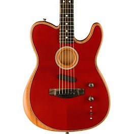 Fender American Acoustasoni... Fender American Acoustasonic Telecaster Ebony Fingerboard Acoustic-Electric Guitar Crimson Red