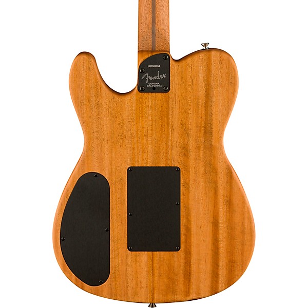 Fender American Acoustasonic Telecaster Ebony Fingerboard Acoustic-Electric Guitar Crimson Red