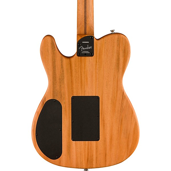 Fender American Acoustasonic Telecaster Ebony Fingerboard Acoustic-Electric  Guitar Steel Blue