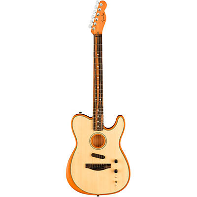 Fender American Acoustasonic Telecaster Ebony Fingerboard Acoustic-Electric Guitar Natural for sale