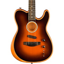 Open Box Fender Acoustasonic Telecaster Ebony Fingerboard Acoustic-Electric Guitar Level 2 Sunburst 194744856440