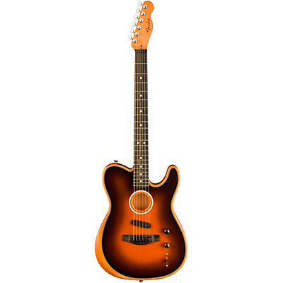 Fender Acoustasonic Telecaster Ebony Fingerboard Acoustic-Electric Guitar Sunburst for sale