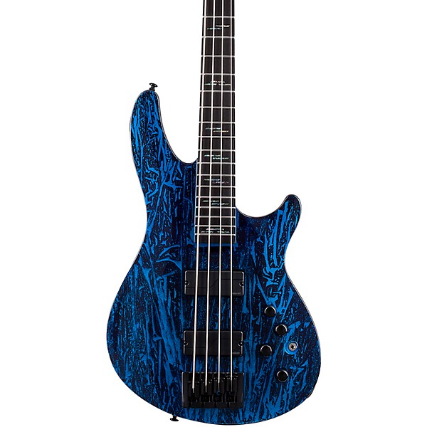 Schecter Guitar Research C-4 Silver Mountain 4-String Limited-Edition Electric Bass Corrosive Cobalt