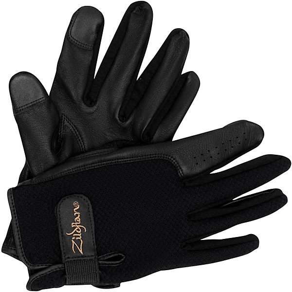 Zildjian Touchscreen Drummers Gloves Medium Black