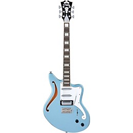 Open Box D'Angelico Premier Series Bedford SH Limited-Edition Electric Guitar with Tremolo Level 2 Ice Blue Metallic 194744872075