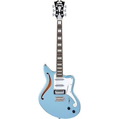 D'angelico Premier Series Bedford Sh Limited-Edition Electric Guitar With Tremolo Ice Blue Metallic for sale