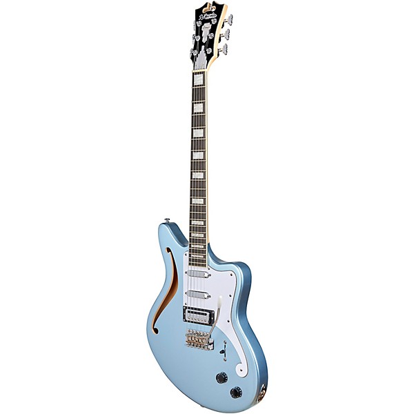 Open Box D'Angelico Premier Series Bedford SH Limited-Edition Electric Guitar with Tremolo Level 1 Ice Blue Metallic