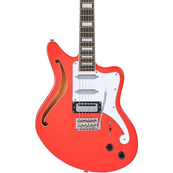 Open Box D'Angelico Premier Series Bedford SH Limited-Edition Electric Guitar with Tremolo Level 2 Fiesta Red 194744854439