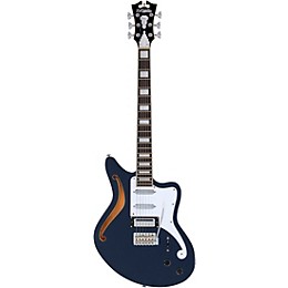 Open Box D'Angelico Premier Series Bedford SH Limited-Edition Electric Guitar with Tremolo Level 1 Navy Blue