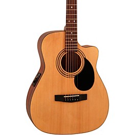 Cort AF515CEOP Standard Series Concert Cutaway Acoustic-Electric Guitar Natural