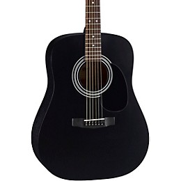 Cort AD810 Standard Series Dreadnought Acoustic Guitar Black Satin