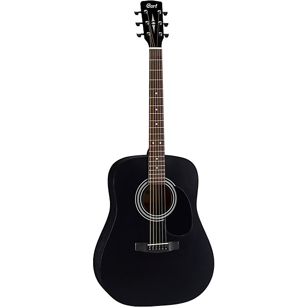 Cort AD810 Standard Series Dreadnought Acoustic Guitar Black Satin