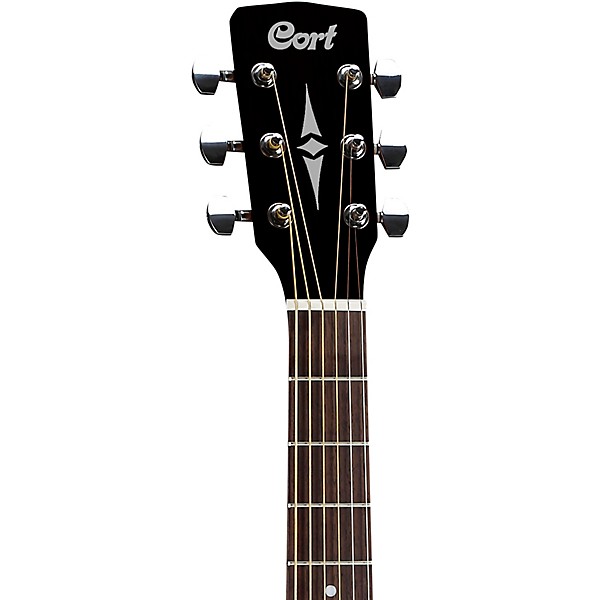 Cort AD810 Standard Series Dreadnought Acoustic Guitar Black Satin