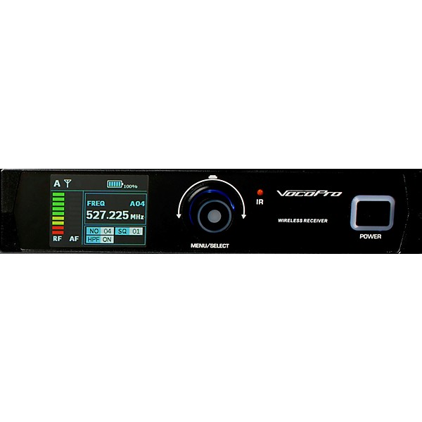VocoPro BENCHMARK-QUAD-HH 4-channel True Diversity Handheld Mic System, 902-927.20mHz