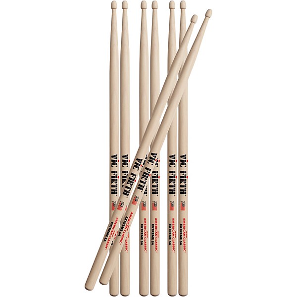 Vic Firth Buy 3 Pairs Extreme Drum Sticks, Get 1 Free X5A Wood