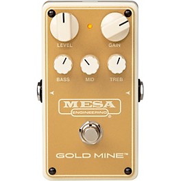 MESA/Boogie Gold Mine Overdrive Effects Pedal Gold