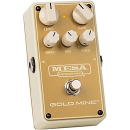MESA/Boogie Gold Mine Overdrive Effects Pedal Gold