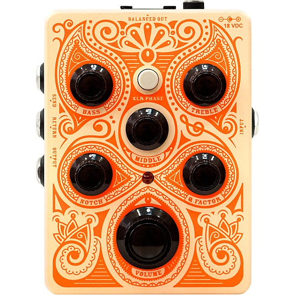 Orange Amplifiers Acoustic Preamp Pedal Orange
