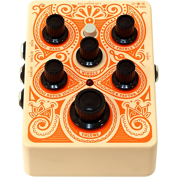 Open Box Orange Amplifiers Acoustic Preamp Pedal Level 2 Orange 197881074678