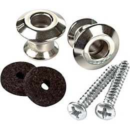 Dunlop STRAPLOK DUAL DESIGN STRAP BUTTON SET - NICKEL - 2/SET Nickel