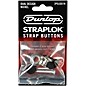 Dunlop STRAPLOK DUAL DESIGN STRAP BUTTON SET - NICKEL - 2/SET Nickel