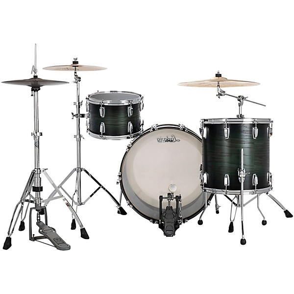 Ludwig Classic Oak 3-piece Pro Beat Shell Pack With 24" Bass Drum Green Burst