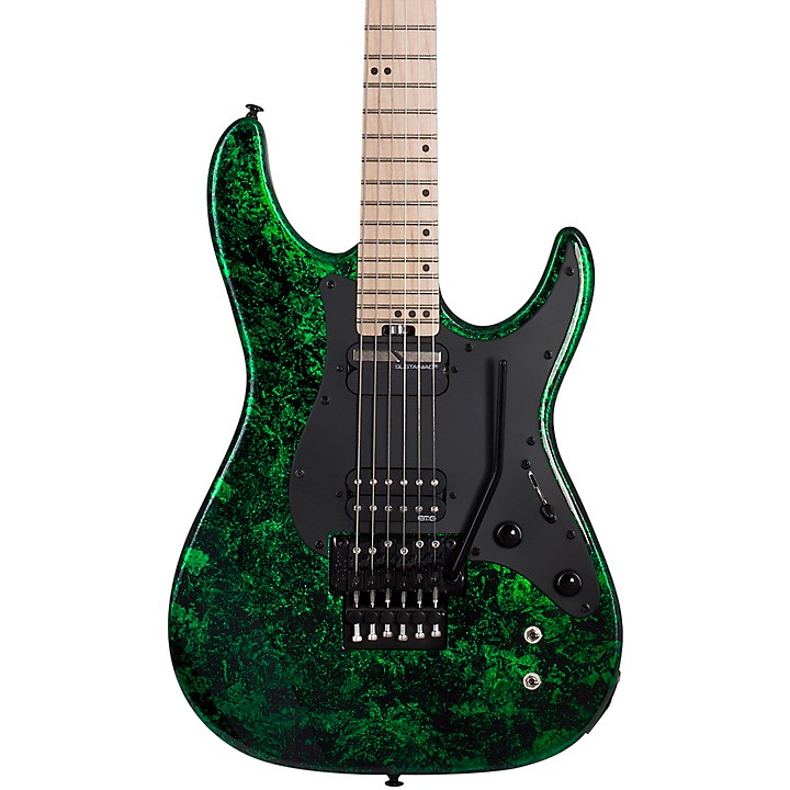 SCHECTER OL-FL Electric Acoustic Guitar Satin Surf Green
