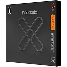 D'Addario XT Phosphor Bronze Acoustic Guitar Strings, Extra Light, 10-47, 3-Pack