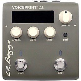 Open Box LR Baggs Voiceprint Acoustic DI with Voiceprint Technology EQ and Feedback Control Level 1 Gray