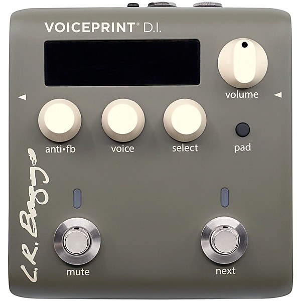 LR Baggs Voiceprint Acoustic DI With Voiceprint Technology EQ and Feedback Control Gray