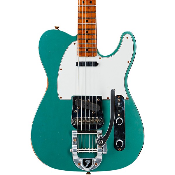 Fender Custom Shop 1969 Roasted Telecaster Limited-Edition Relic Electric Guitar Faded Aged Sherwood Green Metallic