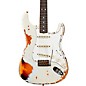 Fender Custom Shop 1967 Stratocaster Limited-Edition Heavy Relic Electric Guitar Aged Olympic White over 3-Color Sunburst thumbnail