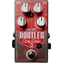 Daredevil Pedals Bootleg Dirty Delay Effects Pedal Red