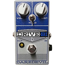 Daredevil Pedals DRIVE-Bi Dual Gain Distortion Effects Pedal Blue