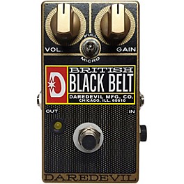 Daredevil Pedals British Black Belt Drive Effects Pedal Gold