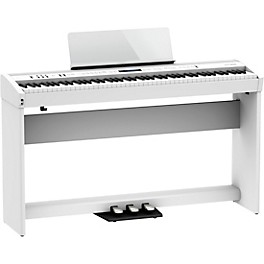 Roland FP-60X Digital Piano With Matching Stand and P... Roland FP-60X Digital Piano With Matching Stand and Pedalboard White