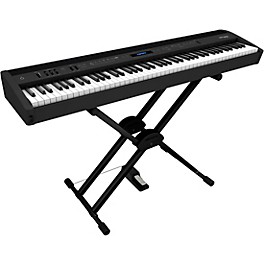 Roland FP-60X Digital Piano With Roland... Roland FP-60X Digital Piano With Roland Double-Brace X-Stand and DP-10 Pedal Black