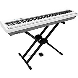 Roland FP-30X Digital Piano With Roland ... Roland FP-30X Digital Piano With Roland Double-Brace X-Stand and DP-2 Pedal White